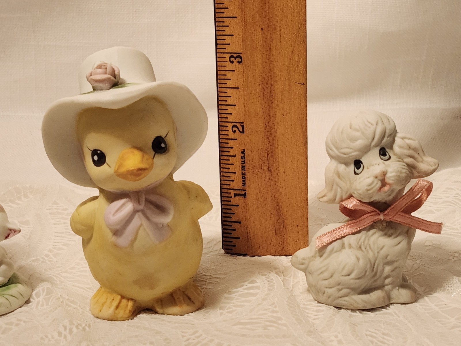 5 Bisque Porcelain Figurines – Assorted Makers & Animals 2 – 3.5″ Tall