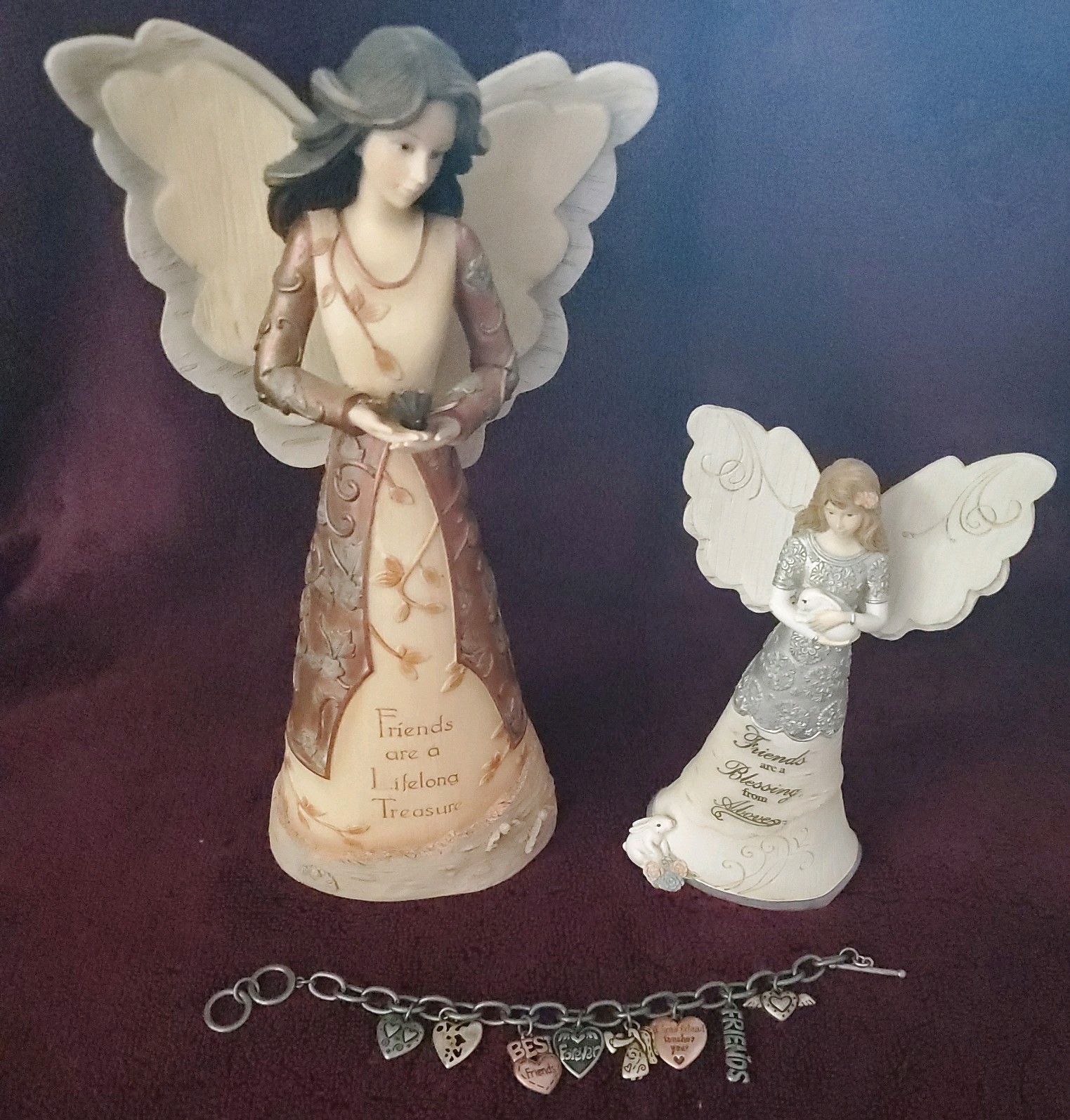 Elements Copper Friend and Friends are a blessing figurines & Friends bracelet