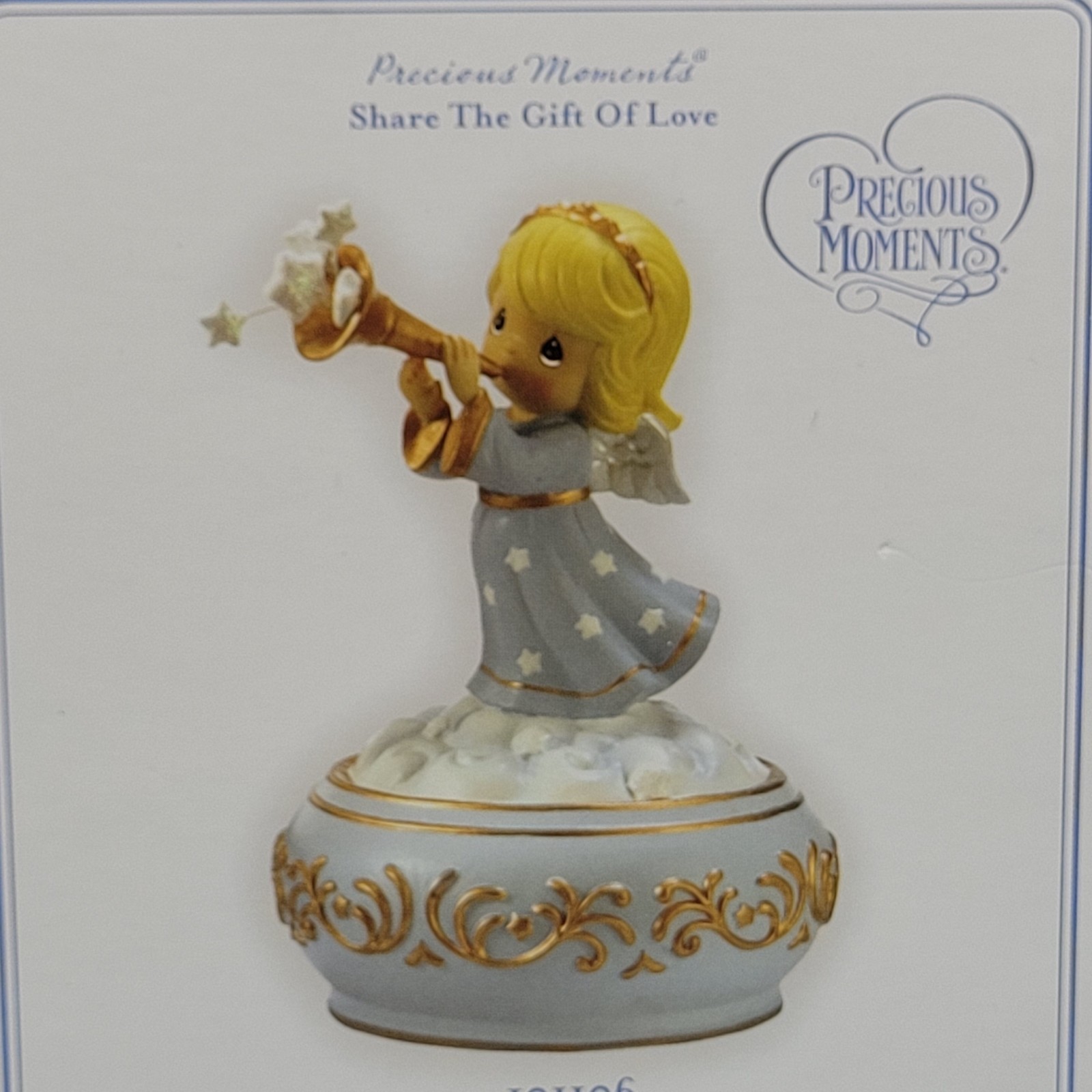 Precious Moments Trumpeting Angel Musical “Hark the Herald Angels Sing” in Box