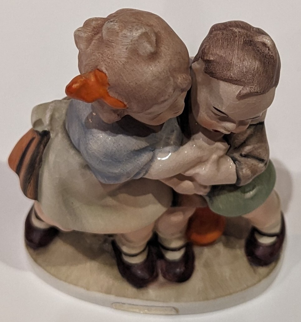 Vintage FRIEDEL Original Boy & Girl Playing Figurine Germany US Zone 5.5″ Tall