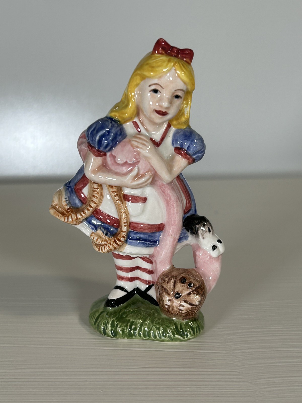 Alice In Wonderland Fitz and Floyd Figurine Alice Flamingo Hedgehog Croquet