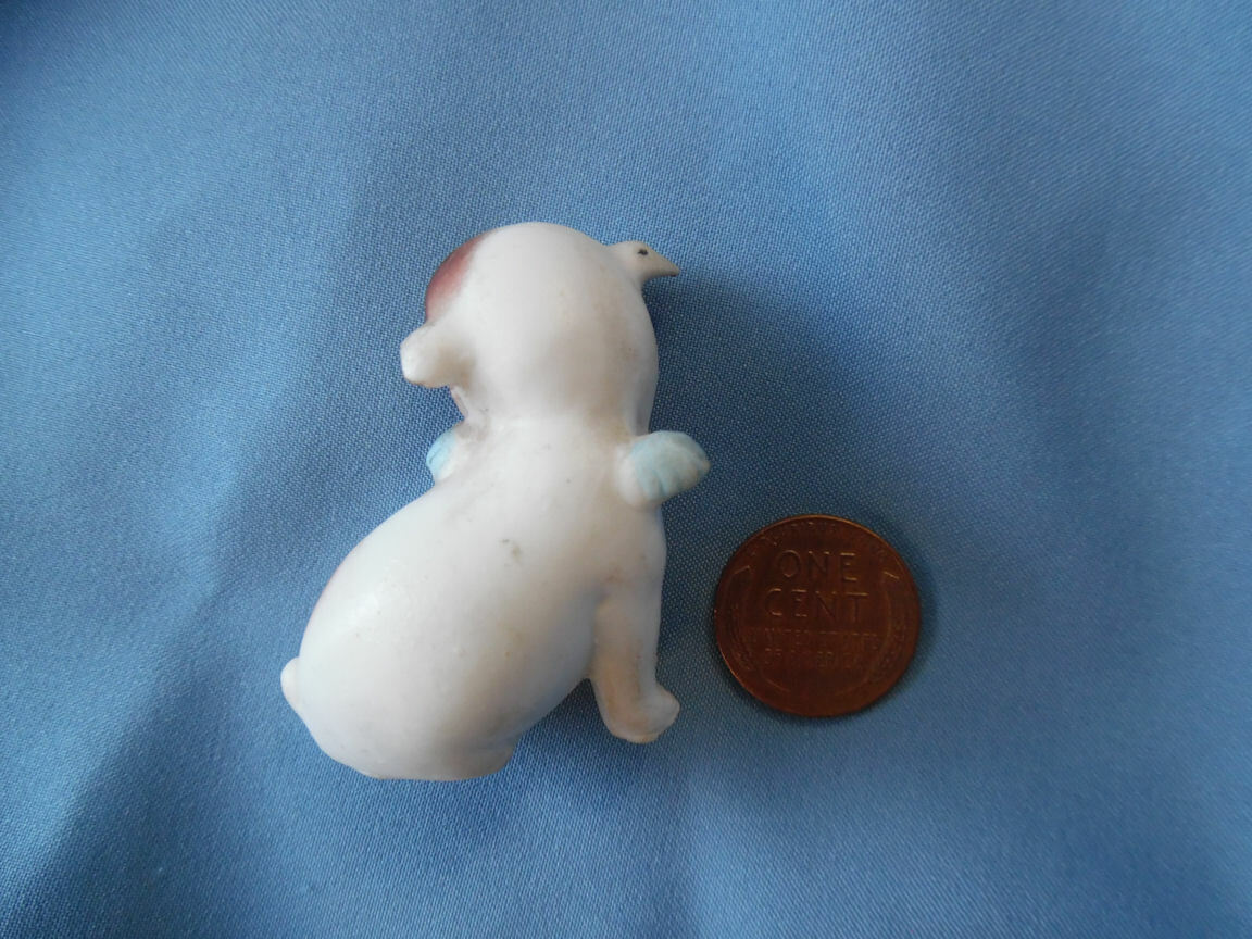 ANTIQUE GERMAN BISQUE MINIATURE KEWPIE DOODLE DOG