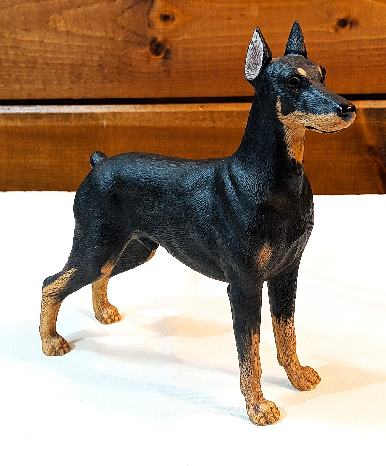Vintage Figurine Doberman Porcelain Andrea by Sadek Japan – 1980s