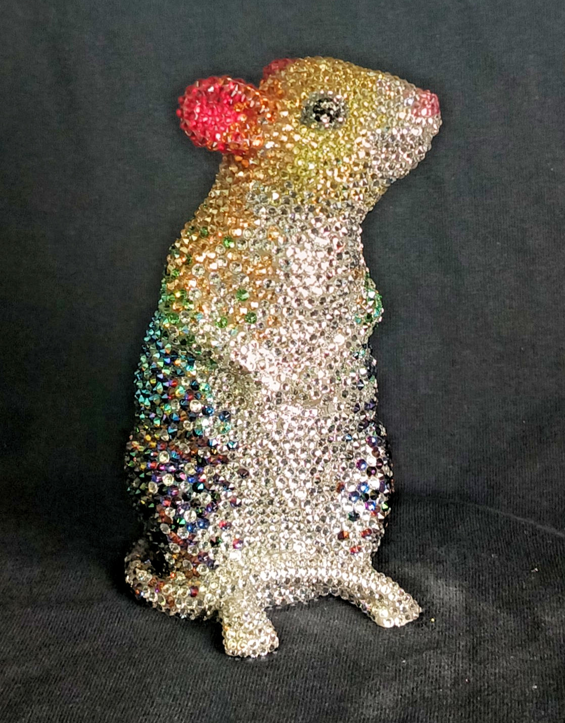 RARE~~2020~6″ Swarovski Crystal Chinese Zodiac Rat~5230 Hand-Applied Crystals