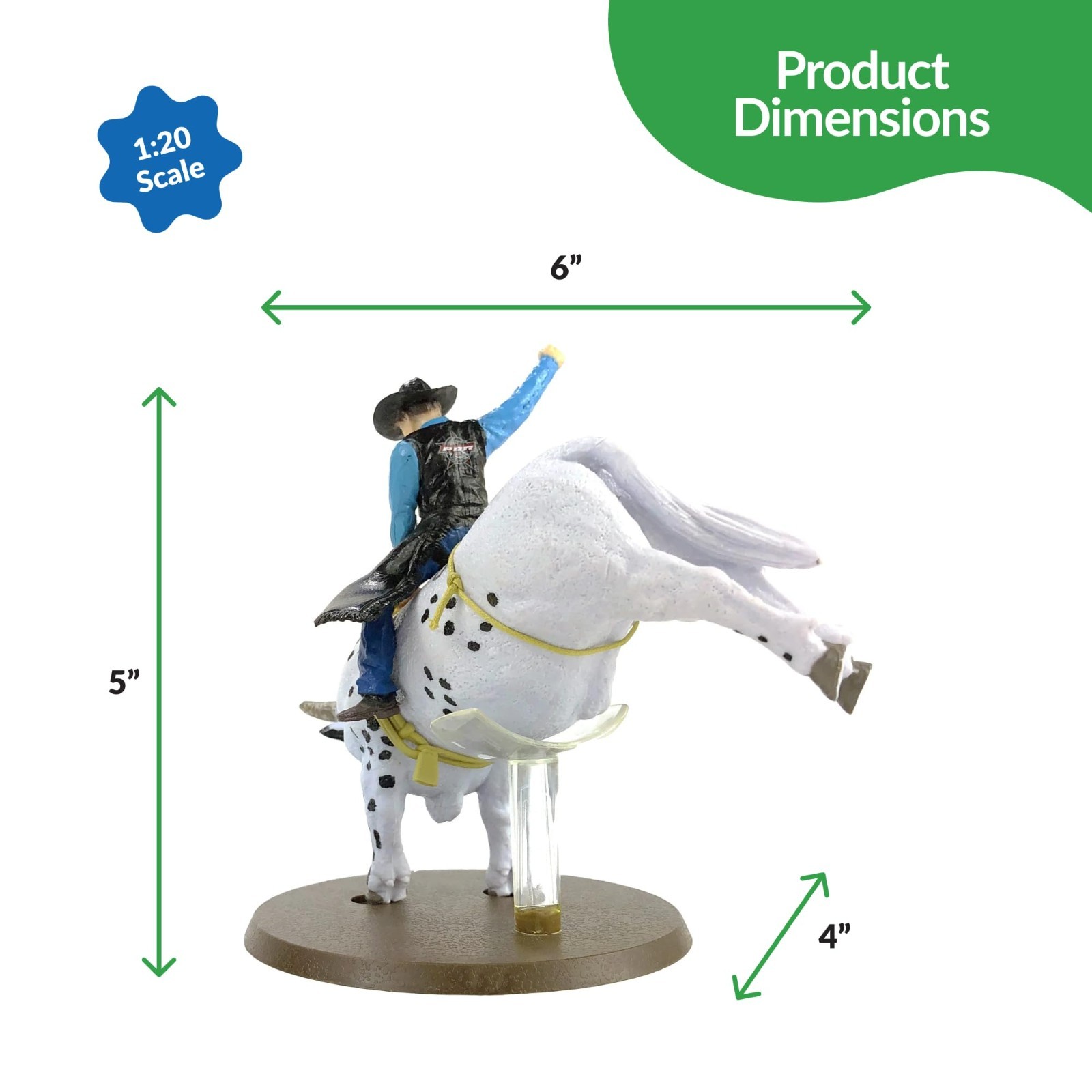 Realistic Bull Riding Figurine – Smooth Operator Collectible Toy for Kids & Adul