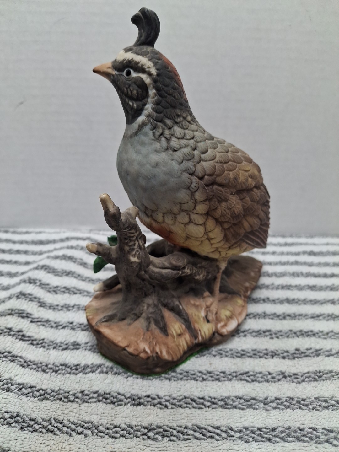 Masterpiece By Homco Vintage 1981 Quail Figurine-Porcelain-Gorgeous Feathers