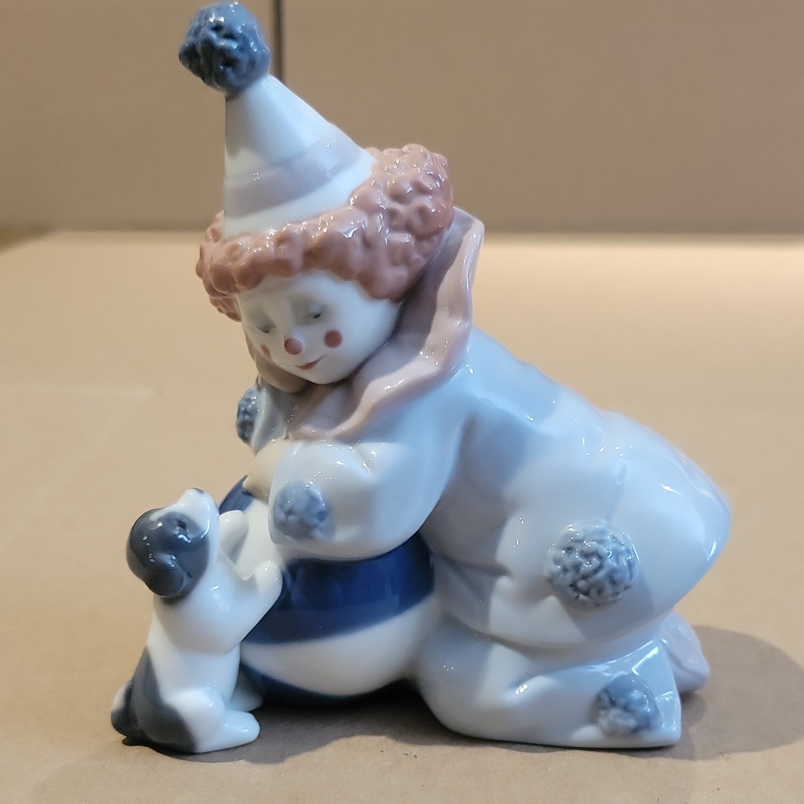 Lladró Porcelain Clown w/ Dog Figurine #5278 DAISA 1985 Handmade Painted
