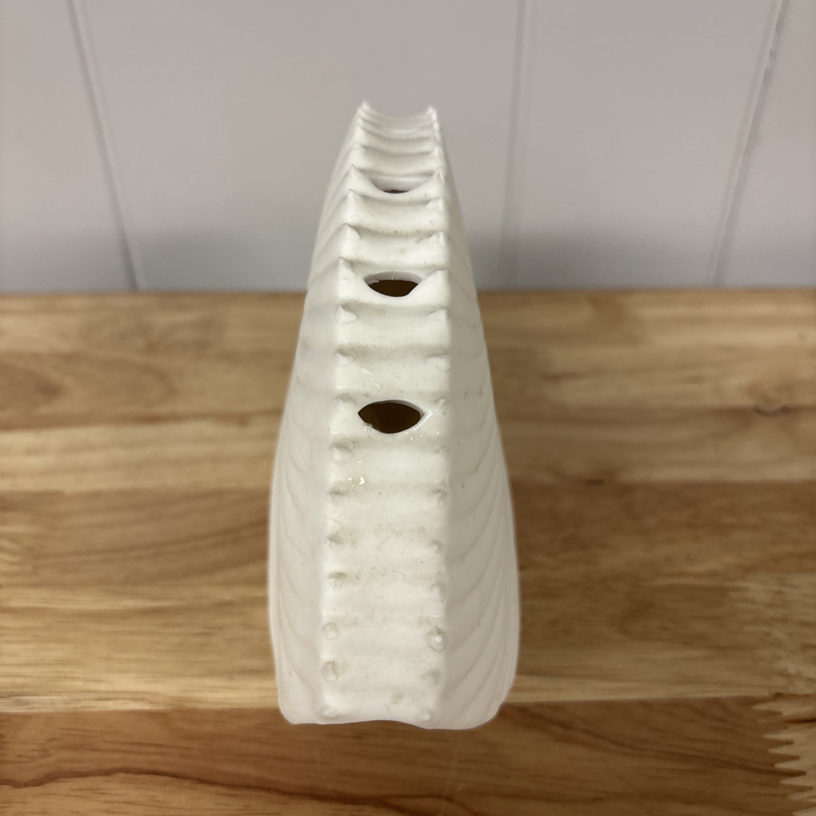 Rare Roost Porcelain Seashell Nautilus Vase Tea Light Holder