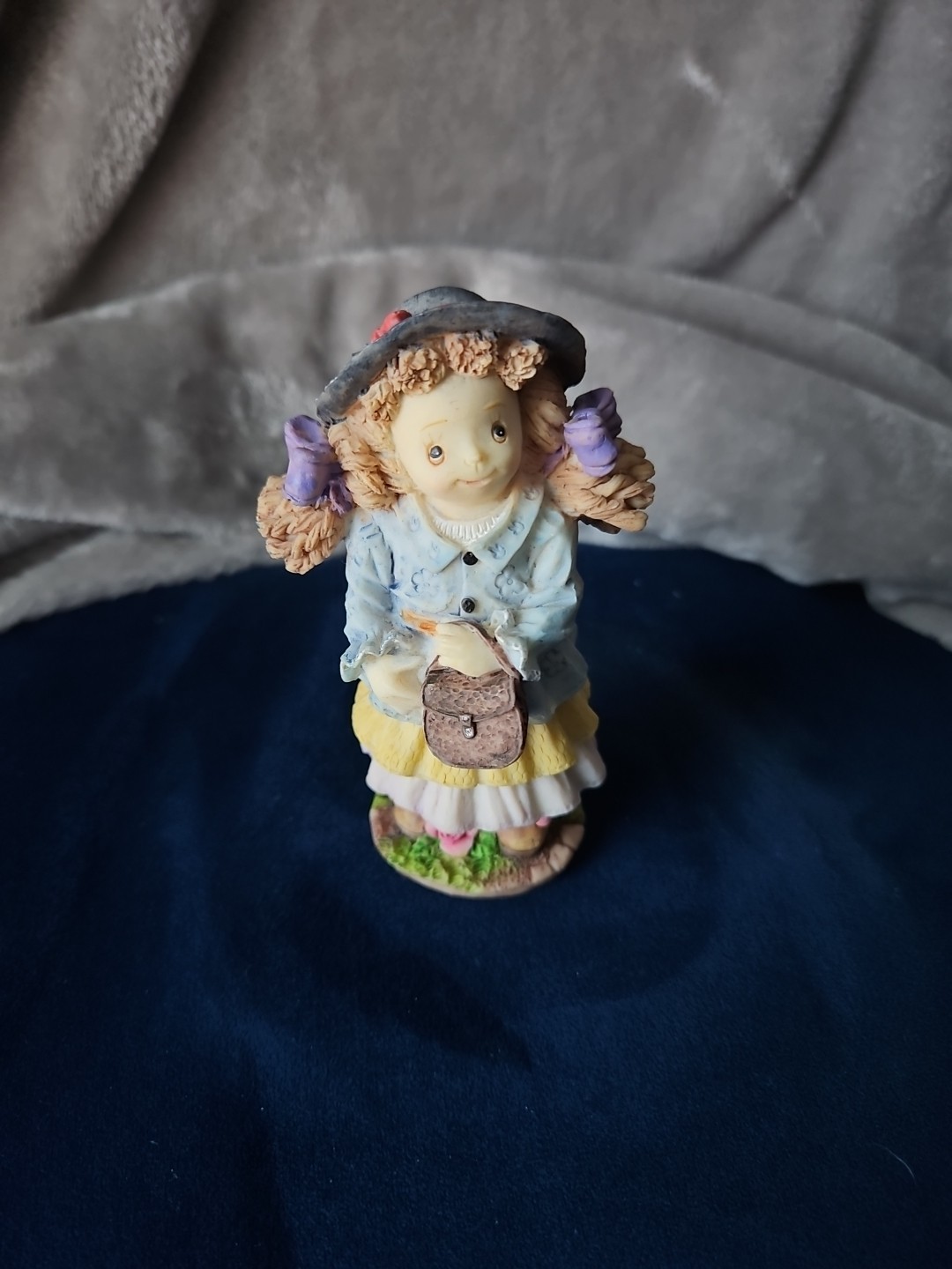 Girl With Purse Figurine Good Condition