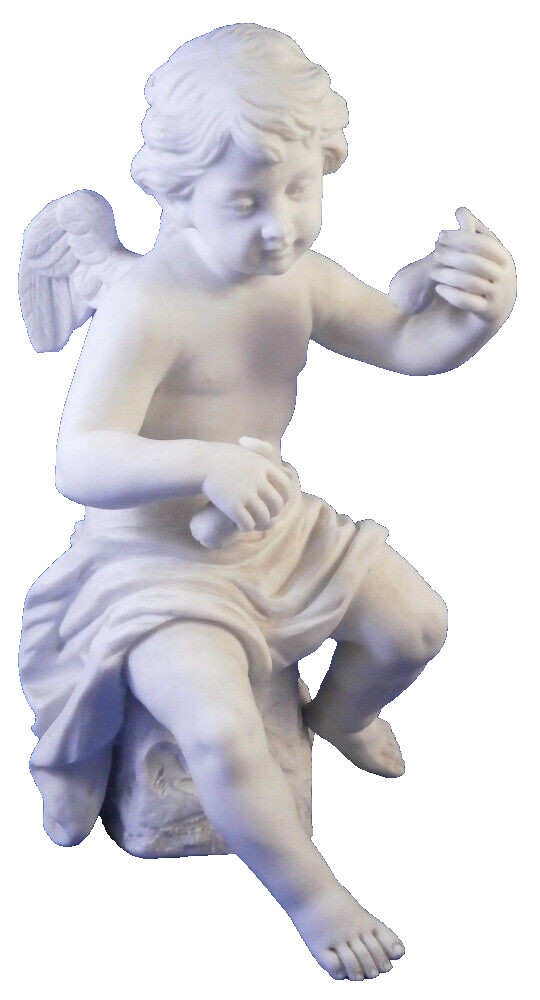 Antique 18thC Sevres Biscuit Porcelain Angel Figurine Figure Porzellan Figur