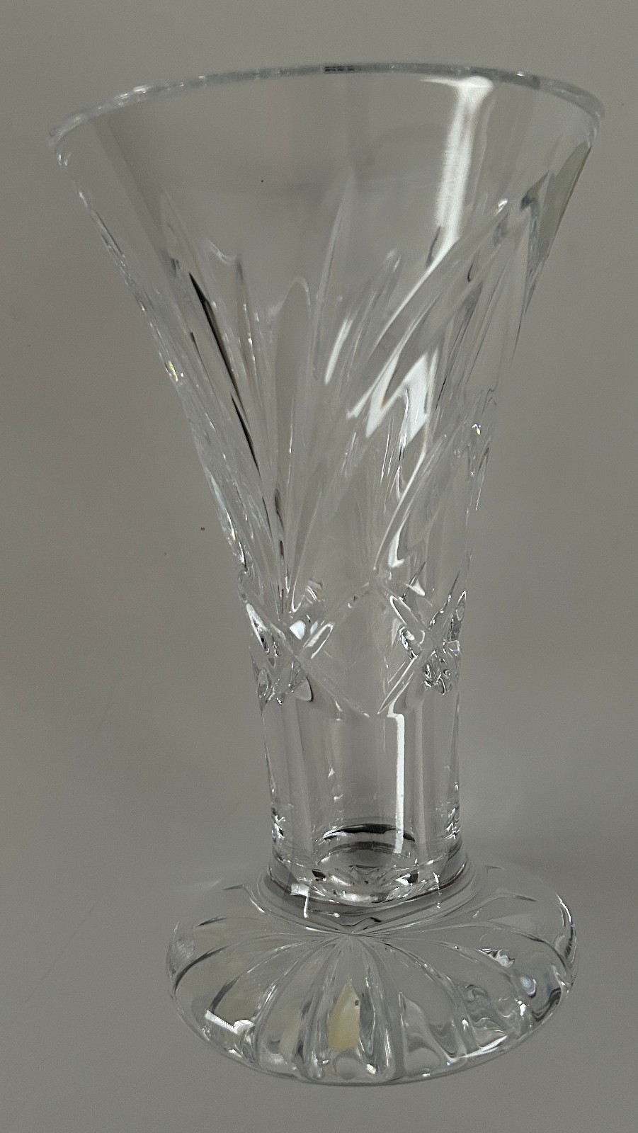 WATERFORD Crystal “CONOR” 6″ Vase Mint Condition Vintage RARE