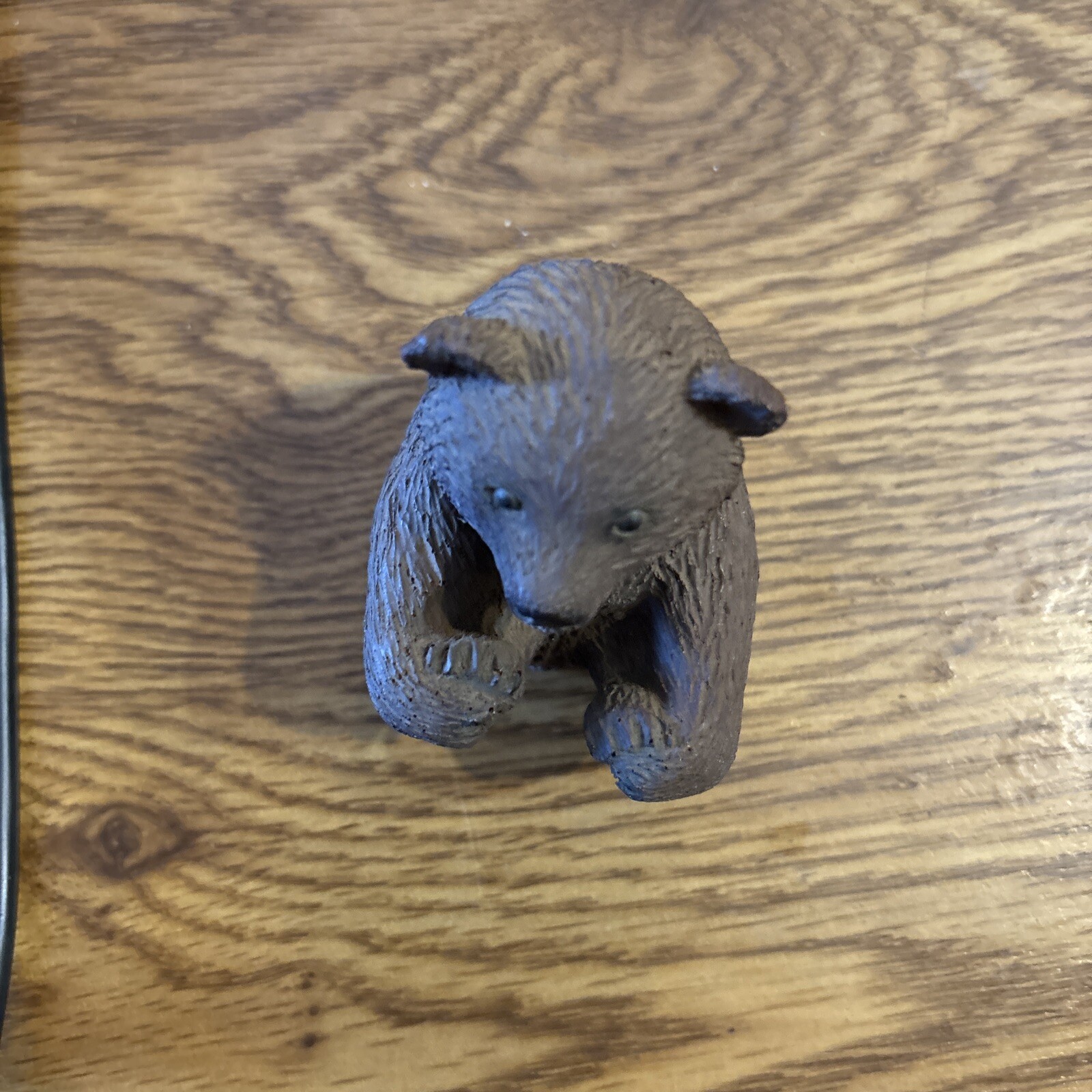 Cute Smiling Bear Figurine Composite 3″T