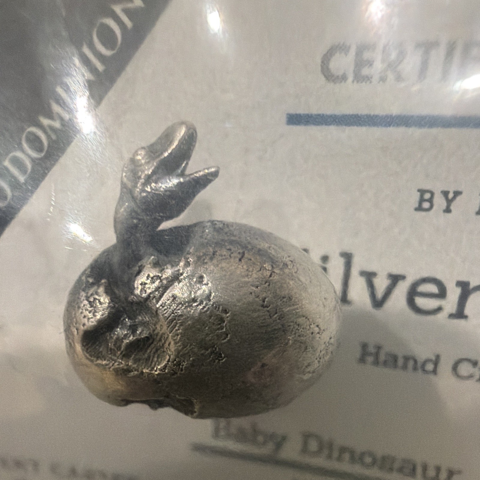 Investment Caster Dino Dominion Baby Dinosaur .999 Silver Figurine 8.8g LE 2026