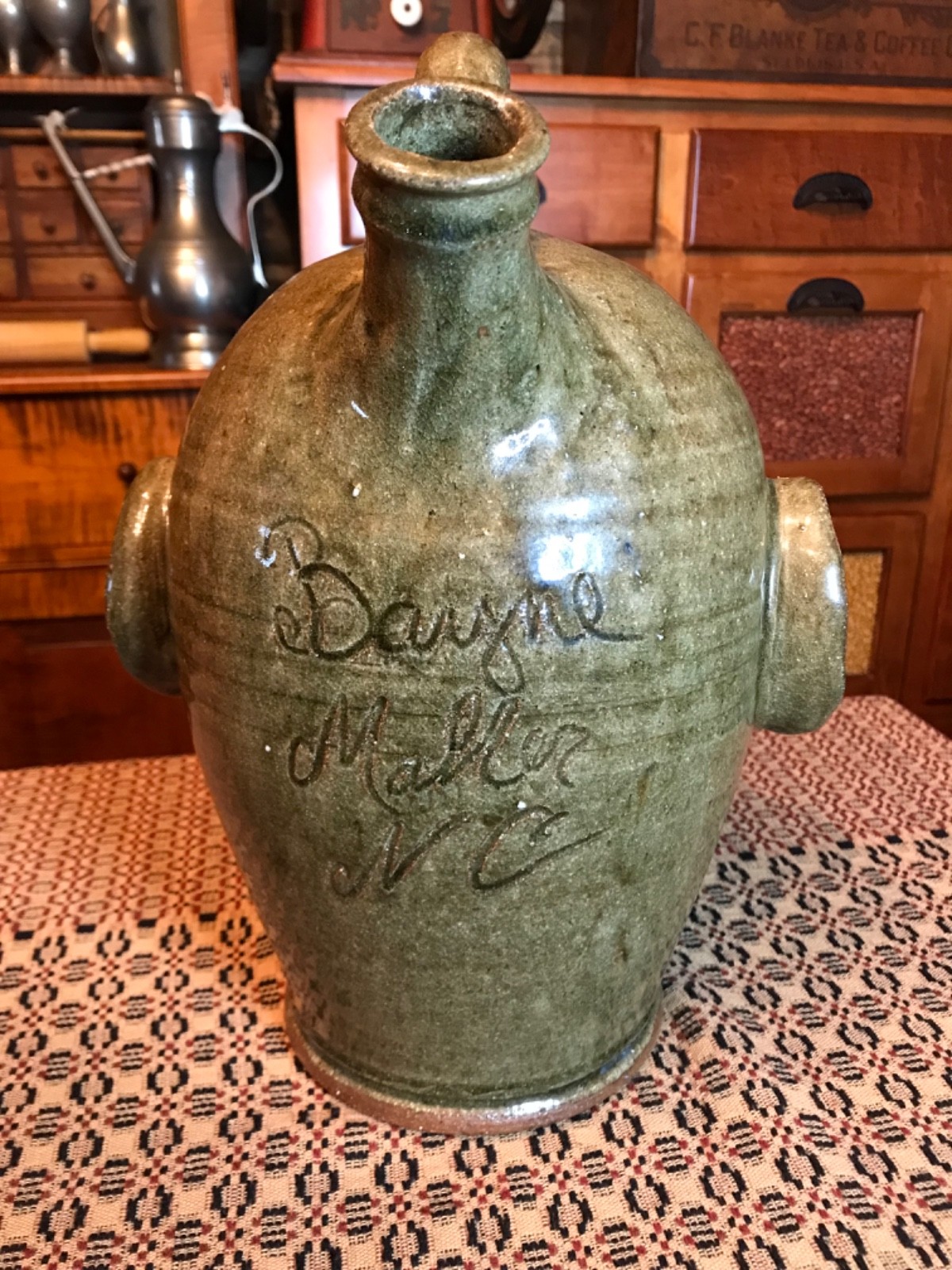 MICHEL BAYNE POTTERY FACE JUG