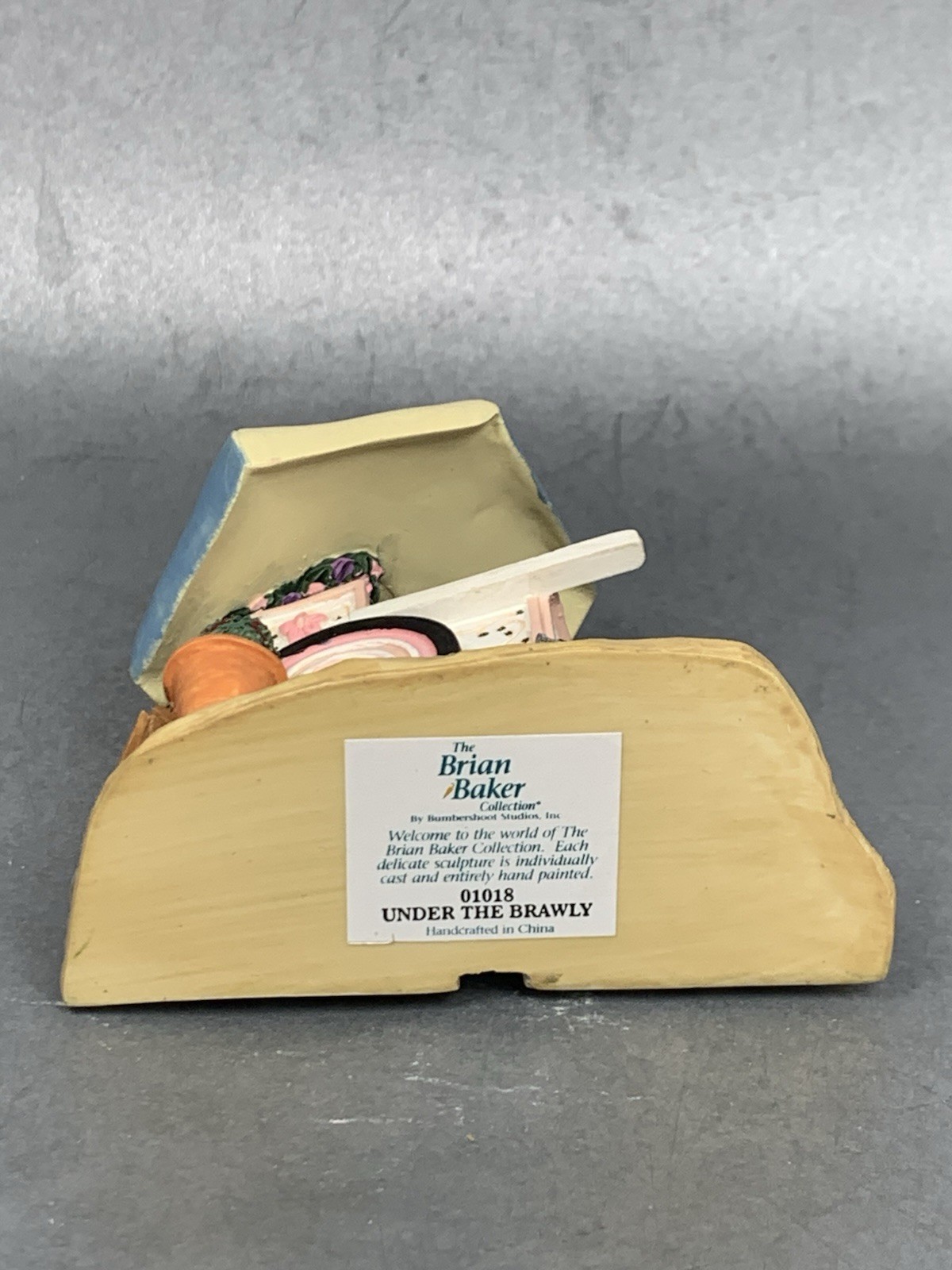 Brian Baker Collection Under The Brawley Flower Cart Figurine / Wall Plaque