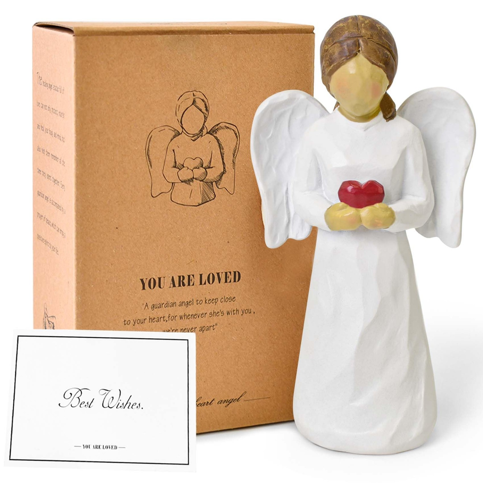 Guardian Angel Figurines for Women, Healing Angel Statue Home Decor Thanksgiv…