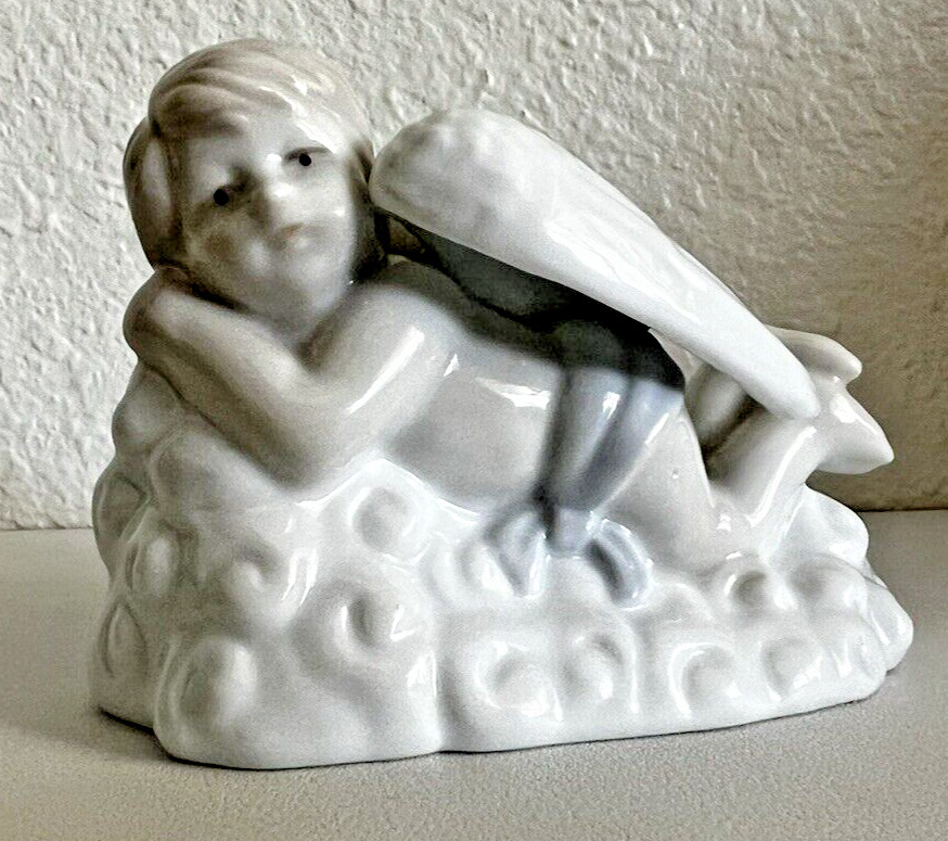 Vintage K’s Collection Seraphim Angel Figurine Decoration Boy Cherub White Decor