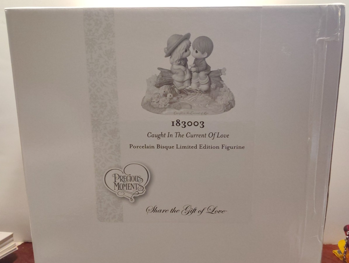 Precious Moments Caught in the Current of Love 183003 Limited Edition NIB
