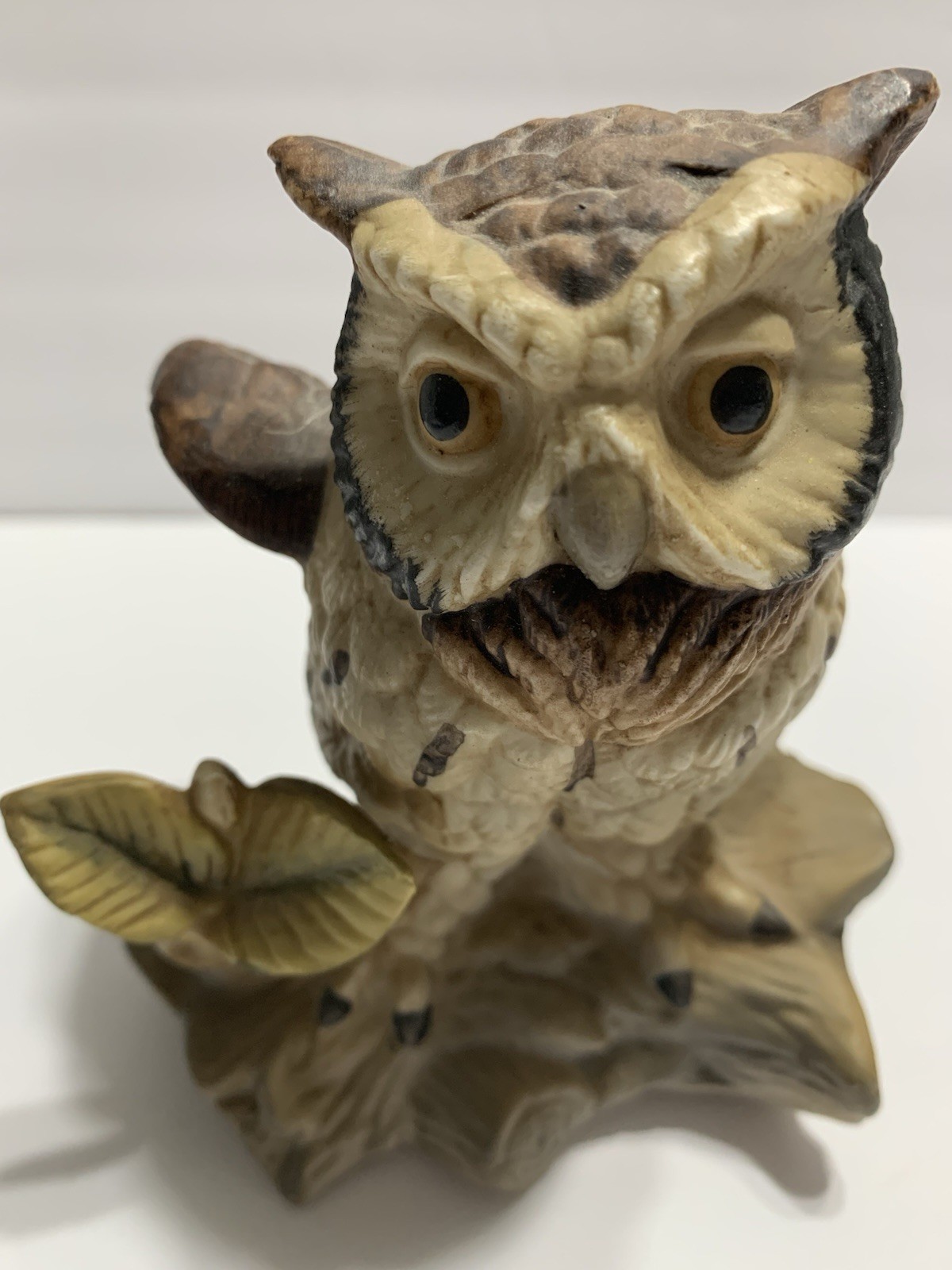 Vintage 4.75” Porcelain Owl Figurines Made In Korea Set of 2