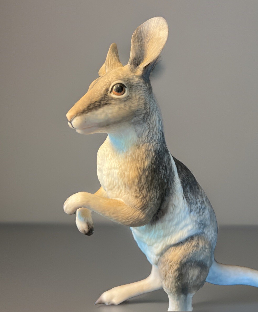 Lenox Brindled Nail-Tailed Wallaby Smithsonian Collection 1993 Porcelain Vintage