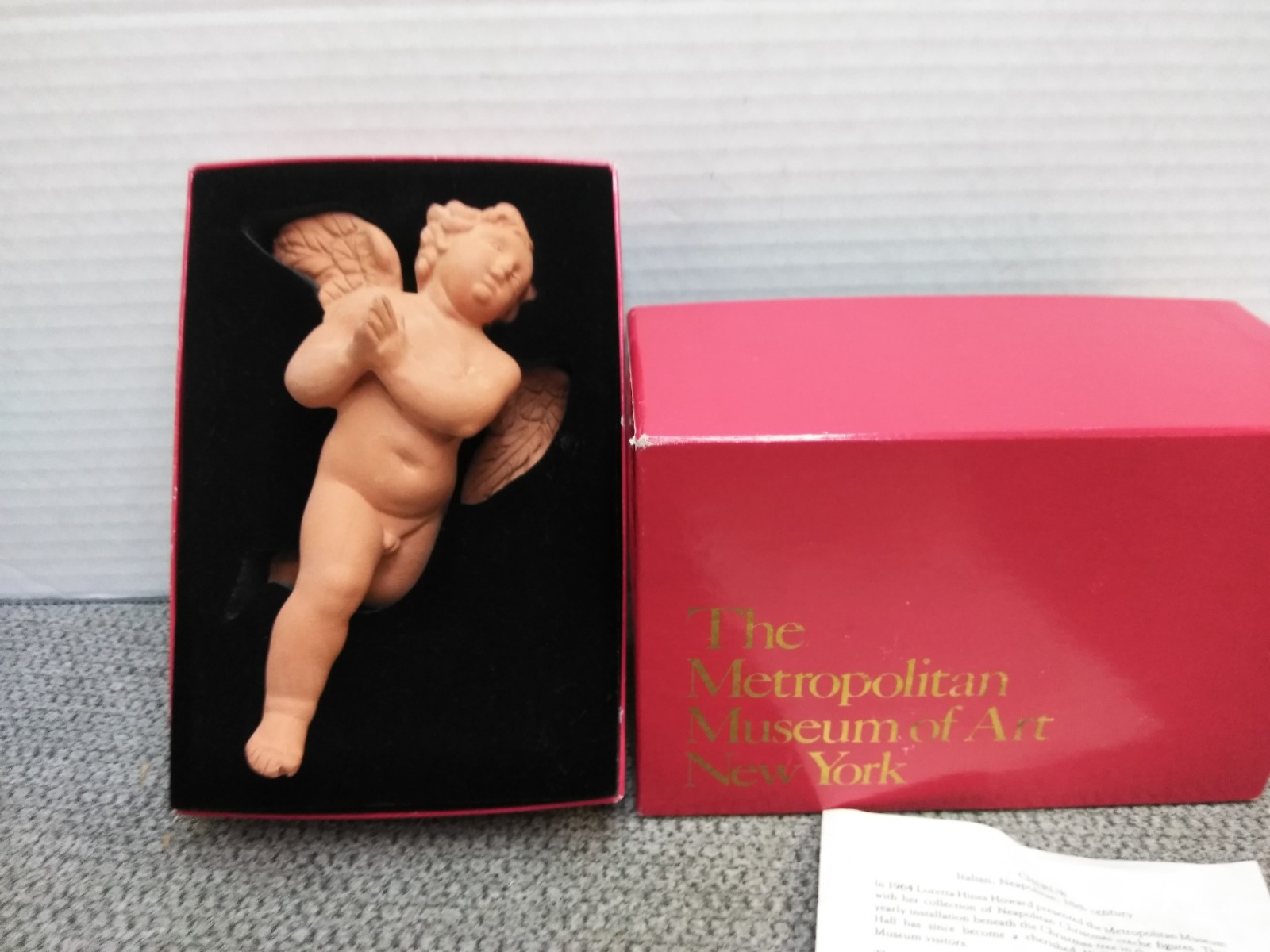 Terra Cotta Cherub Angel Hanging Figurine Pottery Metropolitan Museum of Art