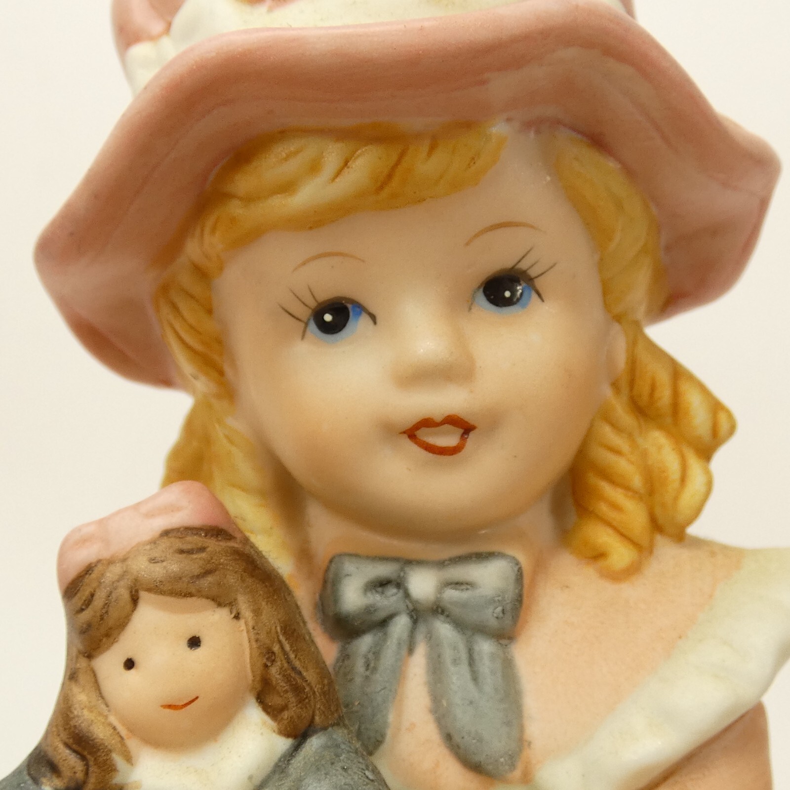 Vintage 1970’s Homco Girl Doll Boy Rocking Horse Toys Figurine #1419 AGJ&L