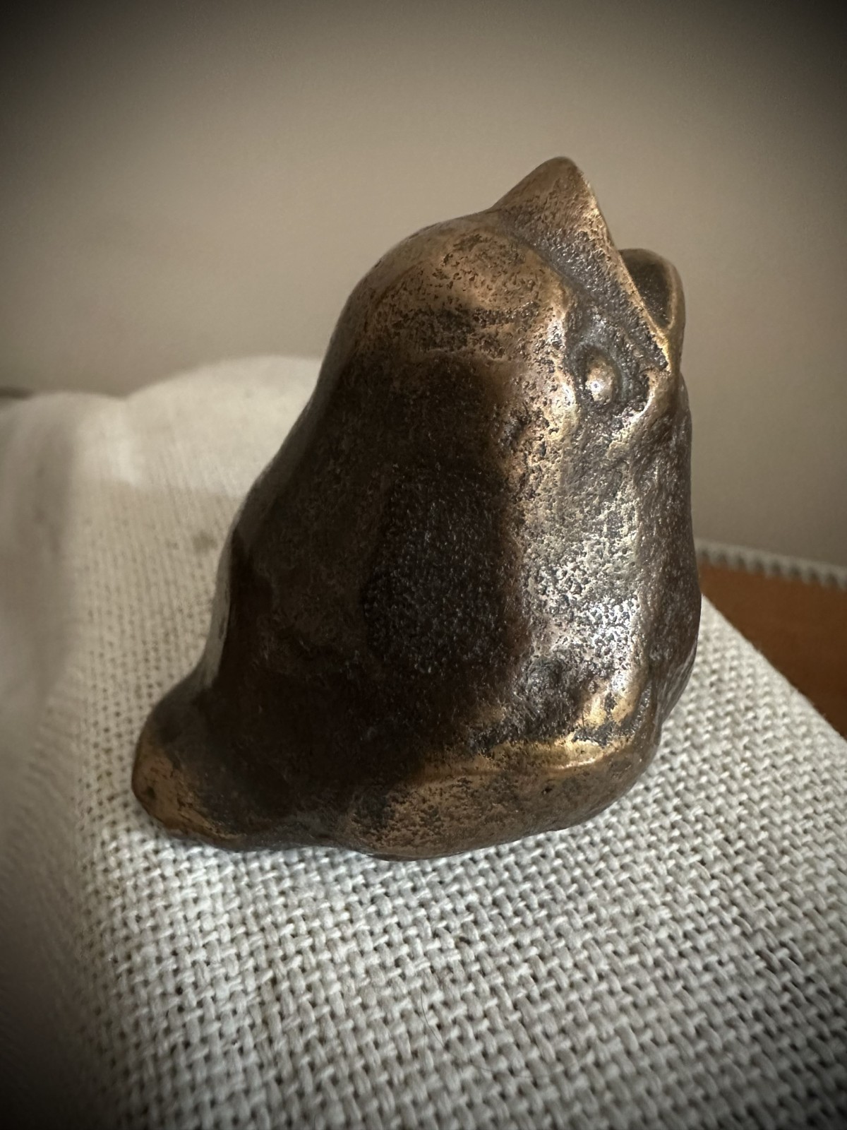 Vintage 1960s Collectible Brutalist Bronze Brass Bird Figurine RSV West Germany