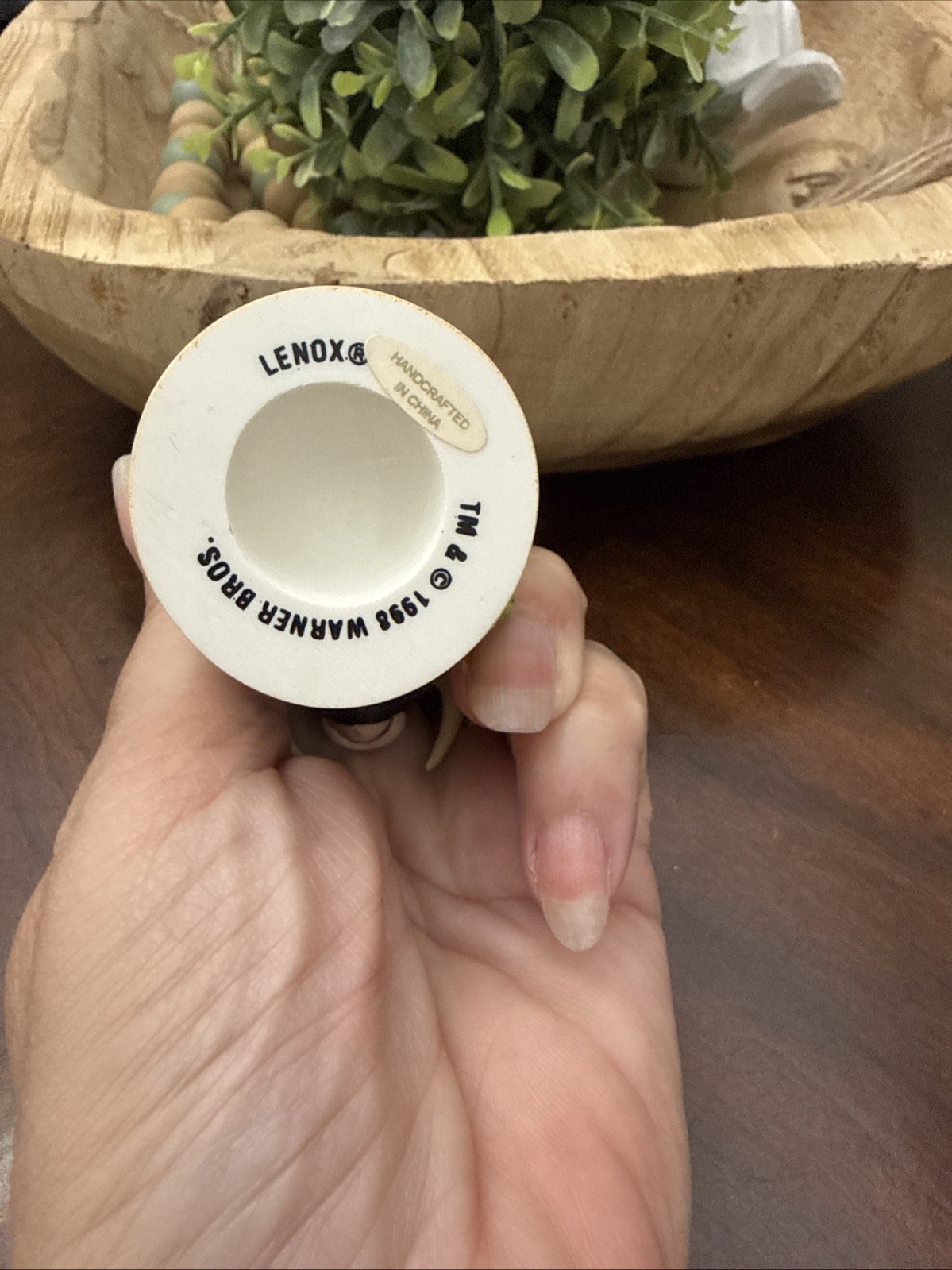 Vintage 1998 LENOX BULLY THIMBLE Looney Tunes