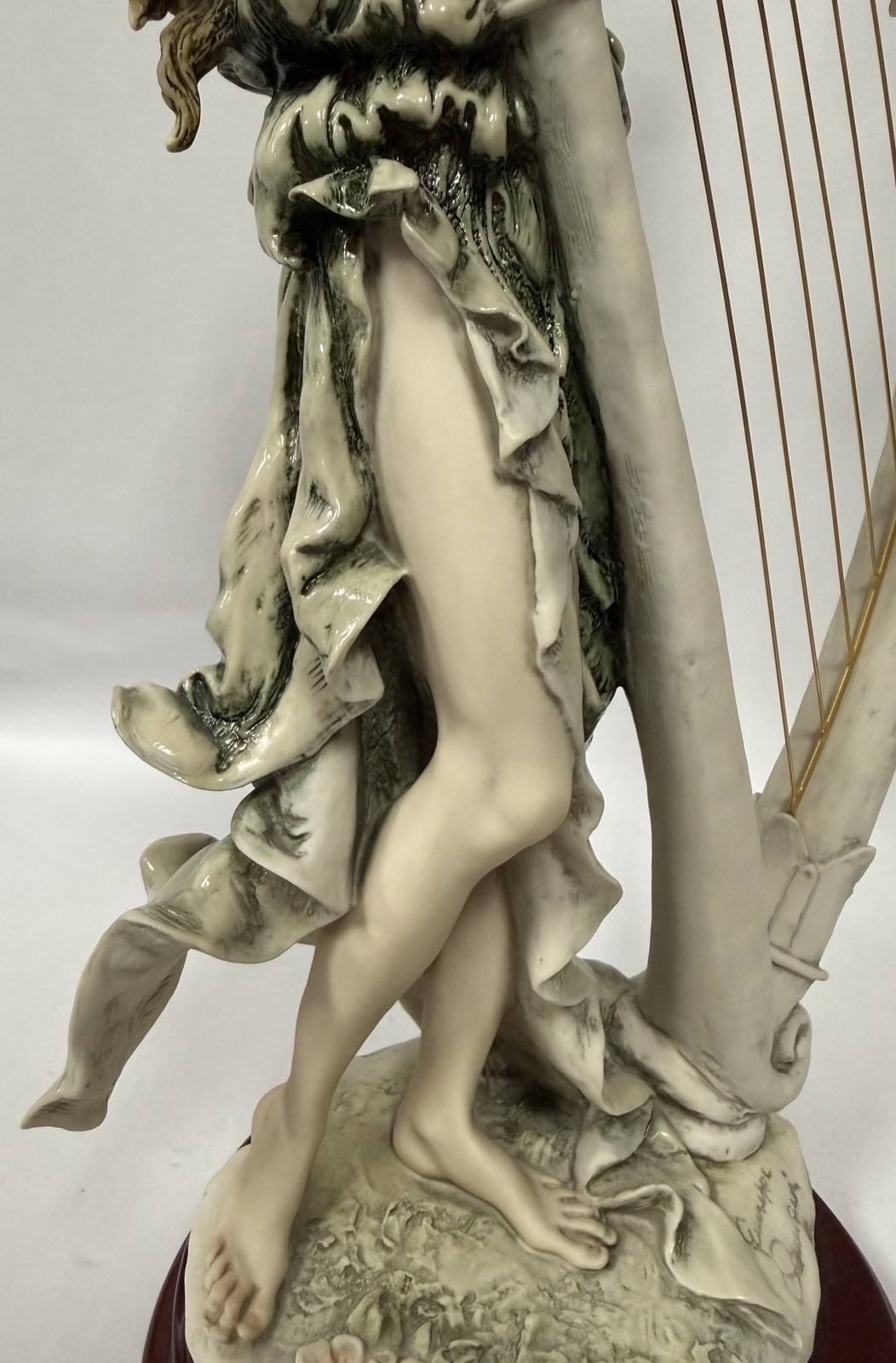 Giuseppe Armani Florence Angelica Harp Lady Figurine Ltd Ed 1802/5000 19” B29
