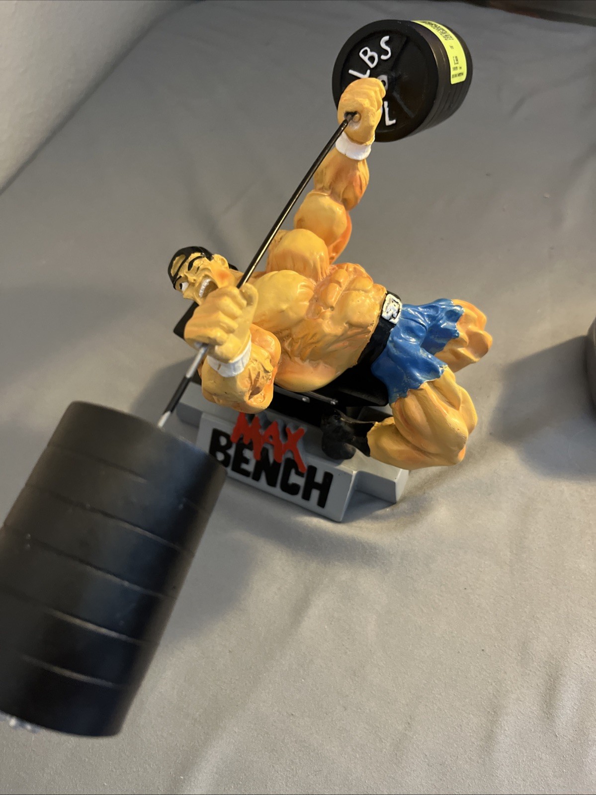 XTREME WORKOUT MAX BENCH FIGURINE BODYBUILDING WEIGHTLIFTING COLLECTIBLE STATUE