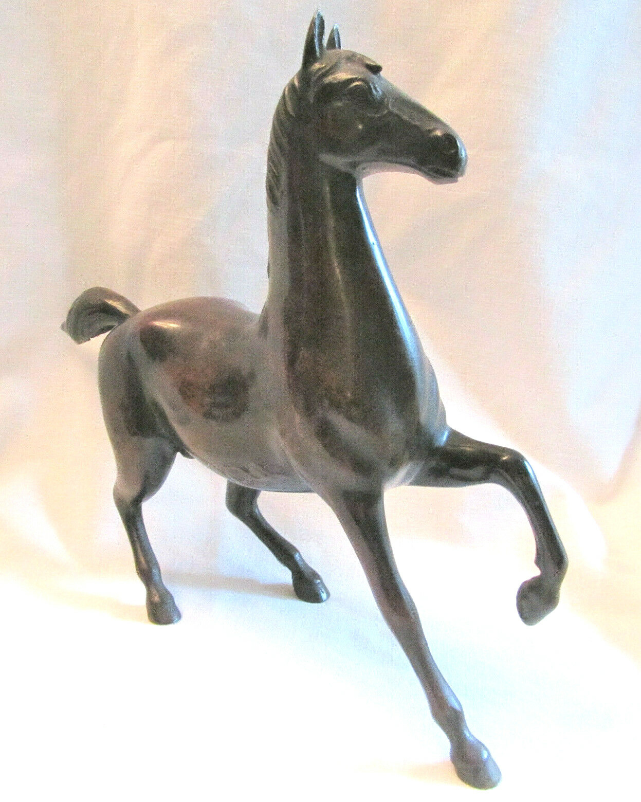 10″ Bronze Galloping Horse Stallion 4.11 lb. Equestrian Detailed Figurine Statue
