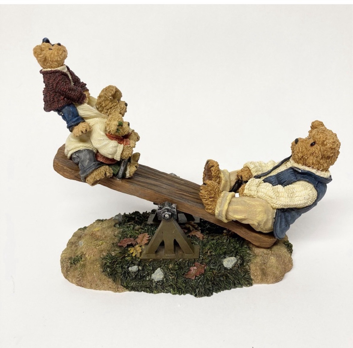 VTG Boyds Bears Dad with Teeter Totter Worlds Best Dad #228484 Father’s Day 2006