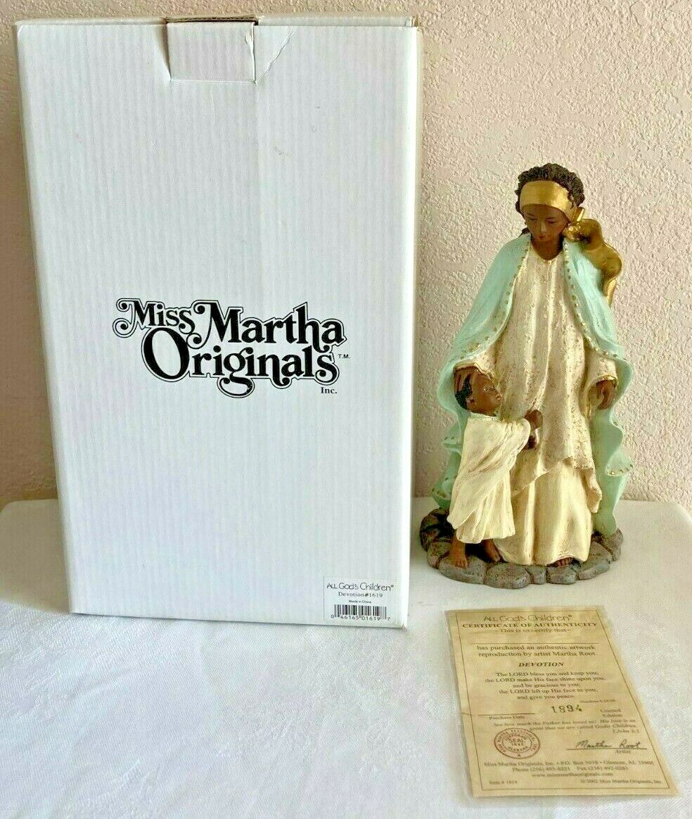 All Gods Children DEVOTION Polyresin African American Mother Child 1619