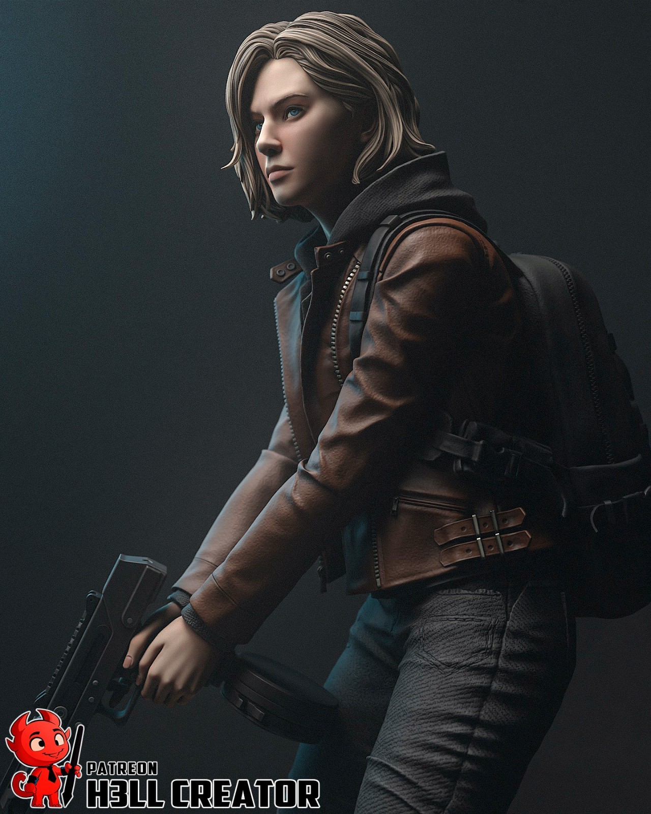 Grace Ashcroft Figurine Resident Evil Hand Painted Model / DIY Kit 11 pcs