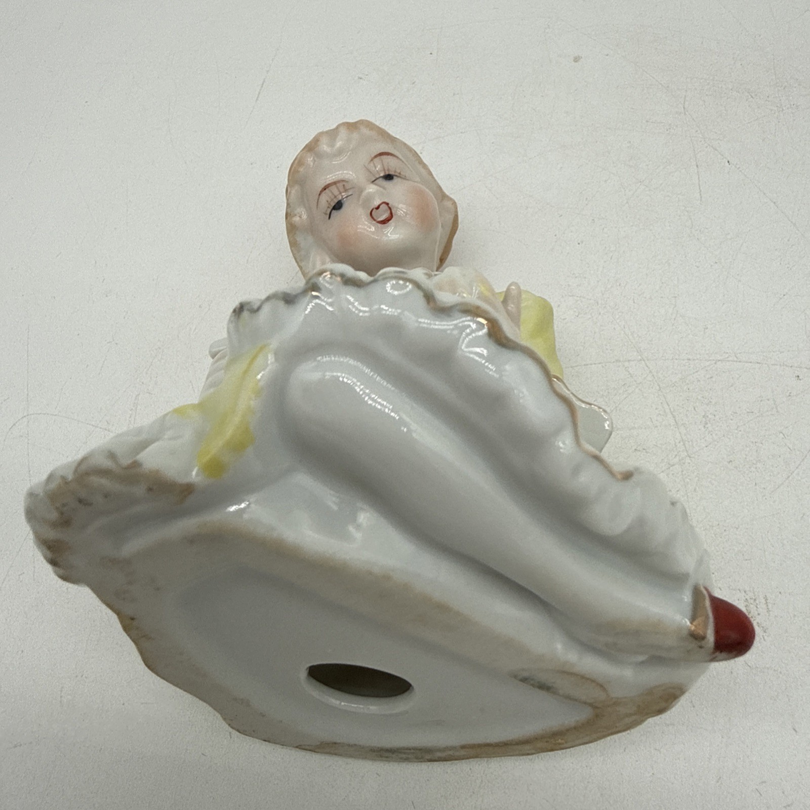 Vintage Young Lady With Sheet Music Book Porcelain Figurine Approx 4.5″x3.5″