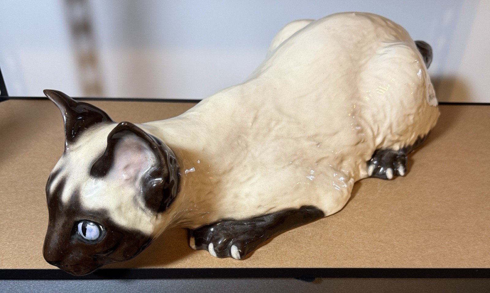 Vintage The Townsends Ceramic Siamese Cat figurine 22” #148 Marked Florida
