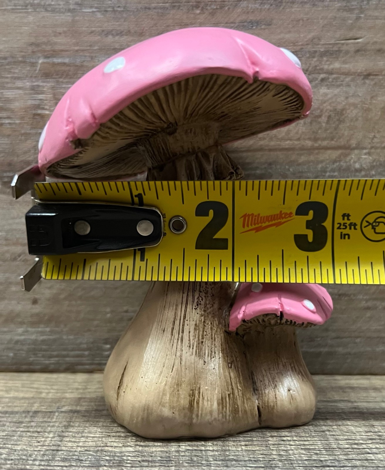 Mushrooms Pink Resin Figurine 4″ x 3″