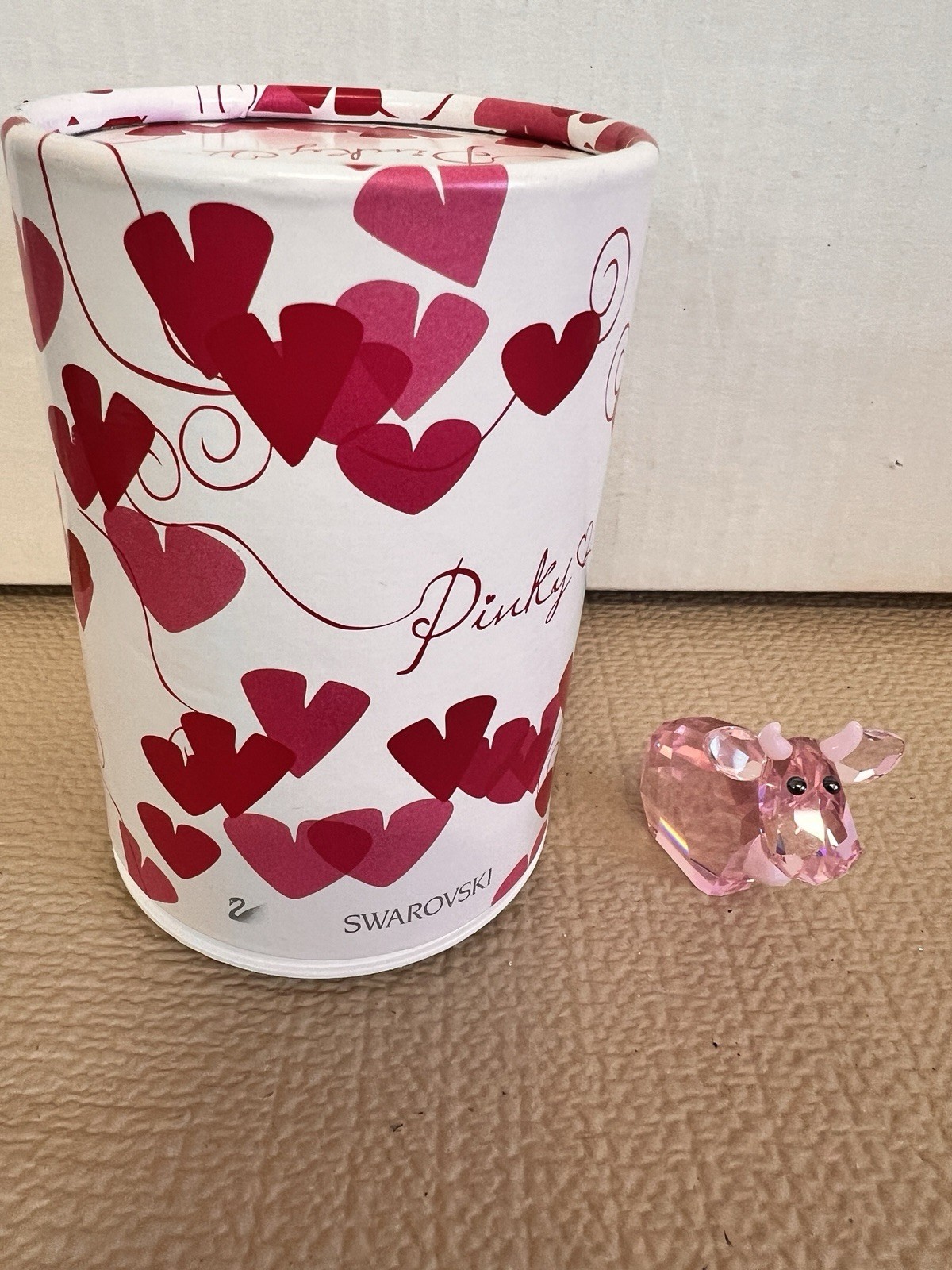 Swarovski Crystal Lovlots – Pinky Mo Cow #888950 Limited Edition – Mint – New