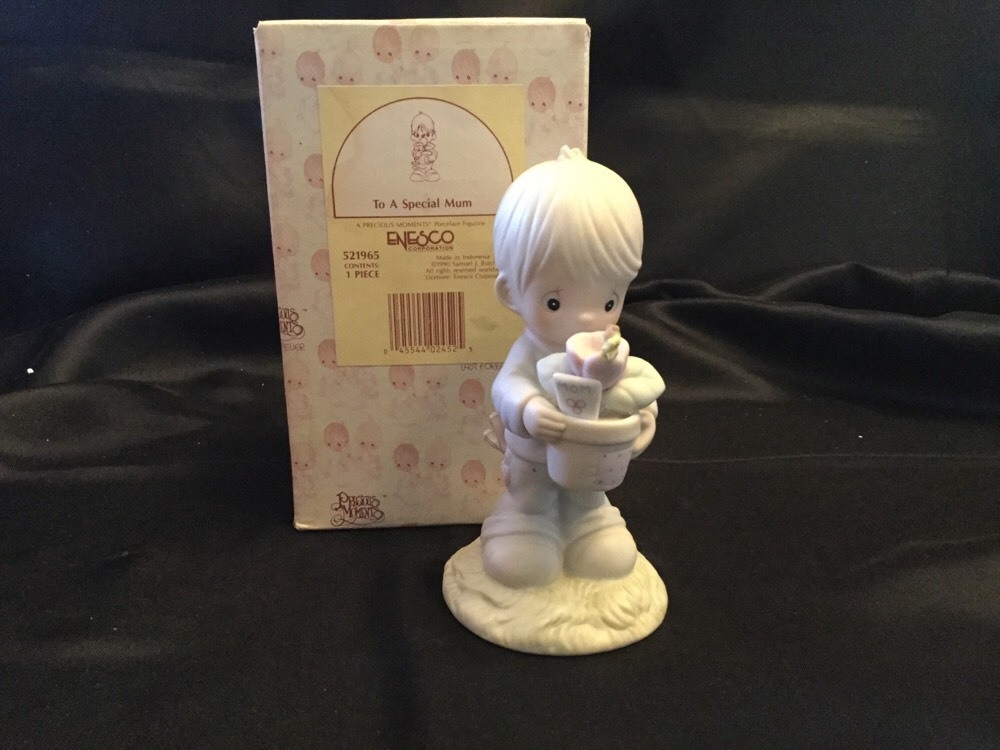 Precious Moments To A Special Mum Boy With Potted Mum 521965 Mother’s Day