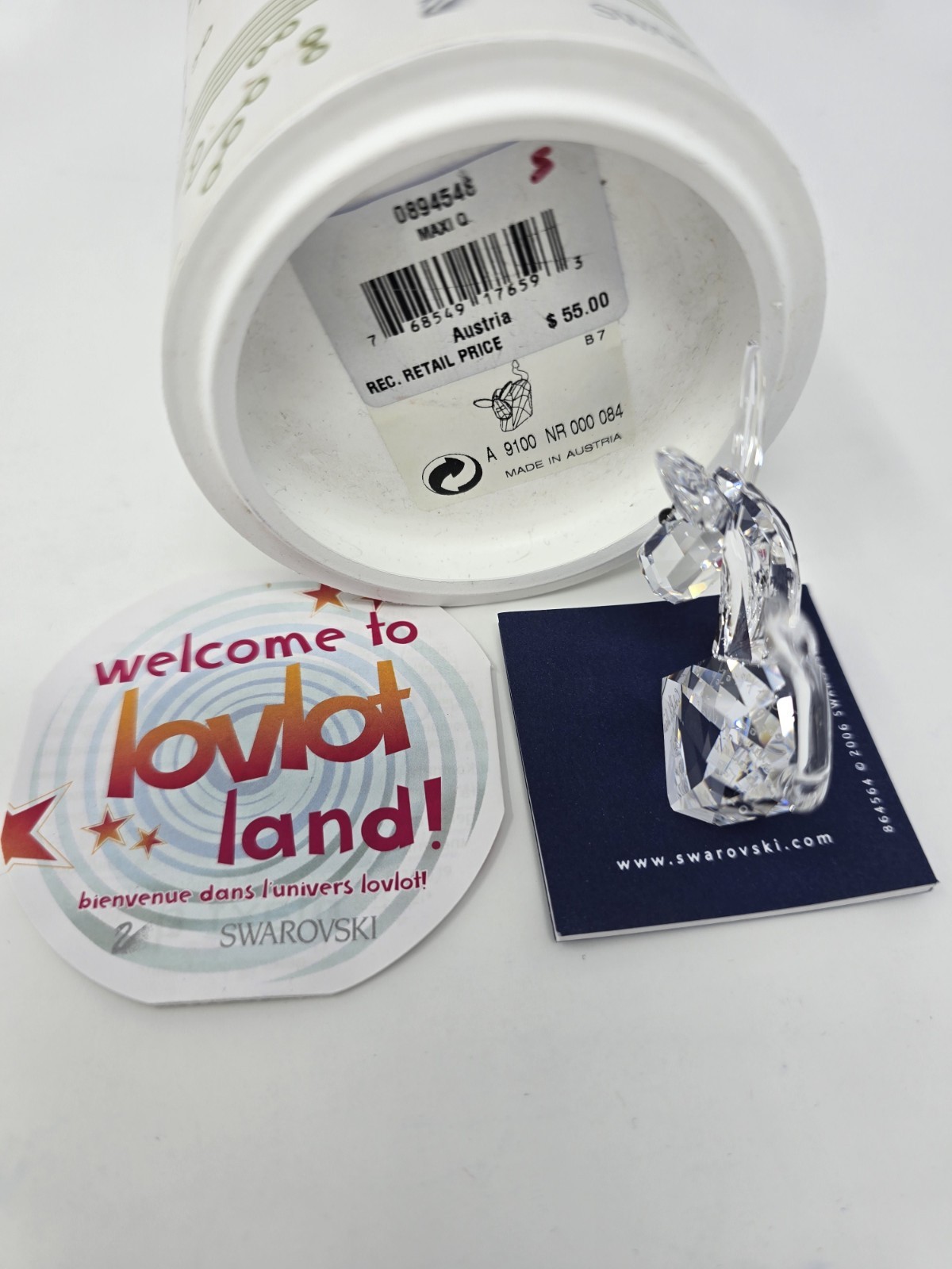 Swarovski Lovlots *RARE*—Maxi Q— Signed By The Artist Edith Mair #0894548