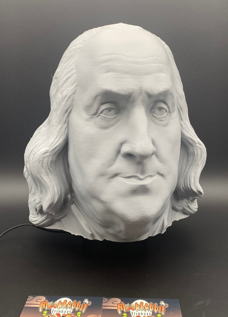 Ben Franklin Bust Statue – Gift for Him – Unique Christmas Gift for Dad