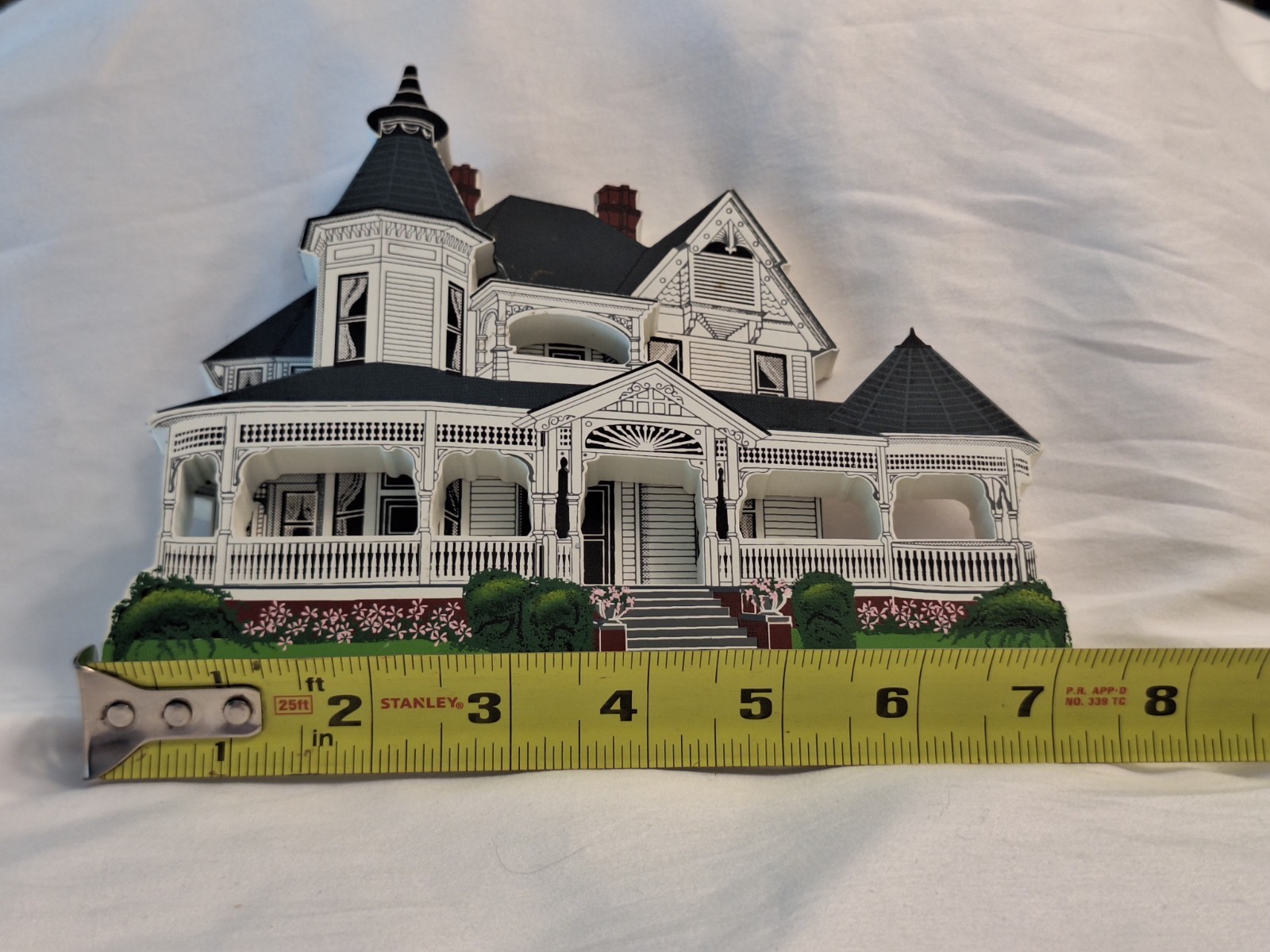 Queen Anne Victorian Architecture Davis- Johnsey House Free Standing Plaque 3-D