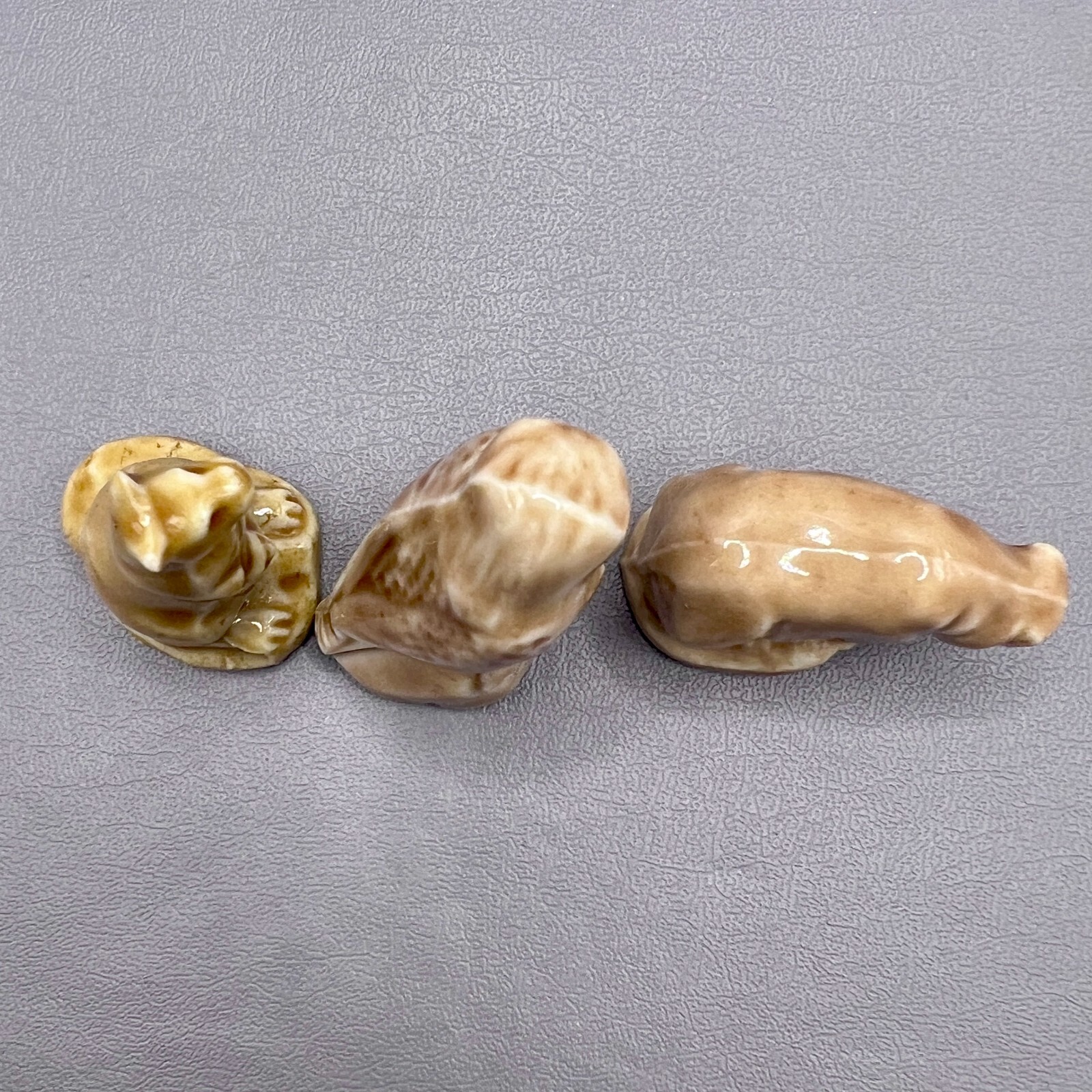 Lot Of 3 Wade Whimsies Figurines Kangaroo Falcon Rhino Wild Animals Bird Tea