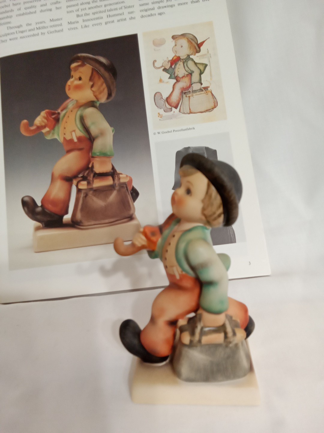 Merry Wanderer Humm # 11 2/0 1960 W/handbag and Red trousers 4.25″ Vintage