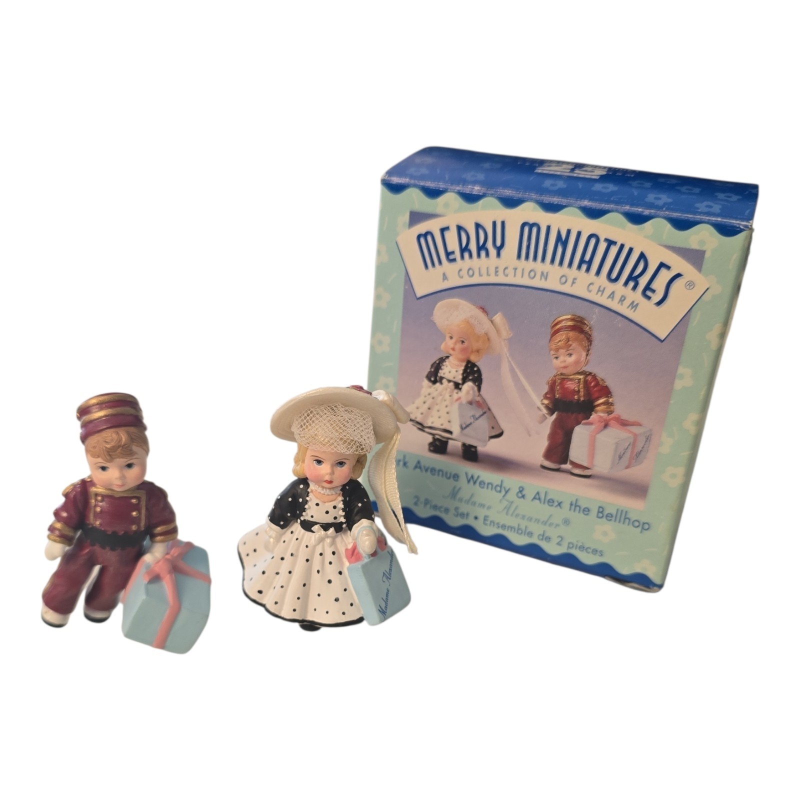 1999 Madame Alexander Hallmark Merry Miniatures Park Ave. Wendy Alex Bellhop