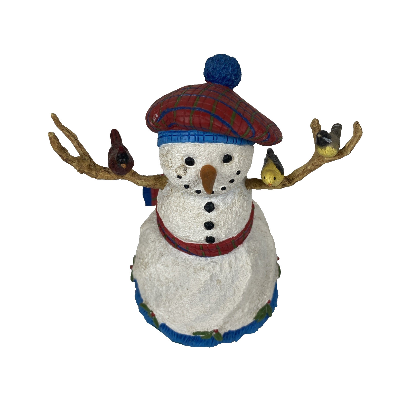 Lenox Collections Snowman Figurine- Pretty In Plaid- Lynn Waters With COA In Box