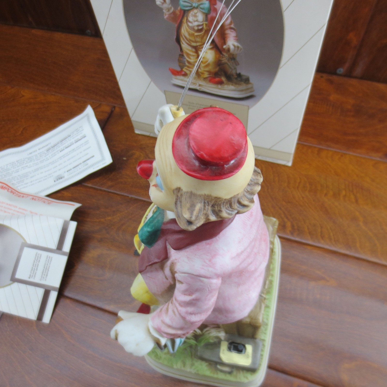 Melody in Motion Hand Painted Porcelain Bisque Finish Balloon Clown -PARTS ONLY