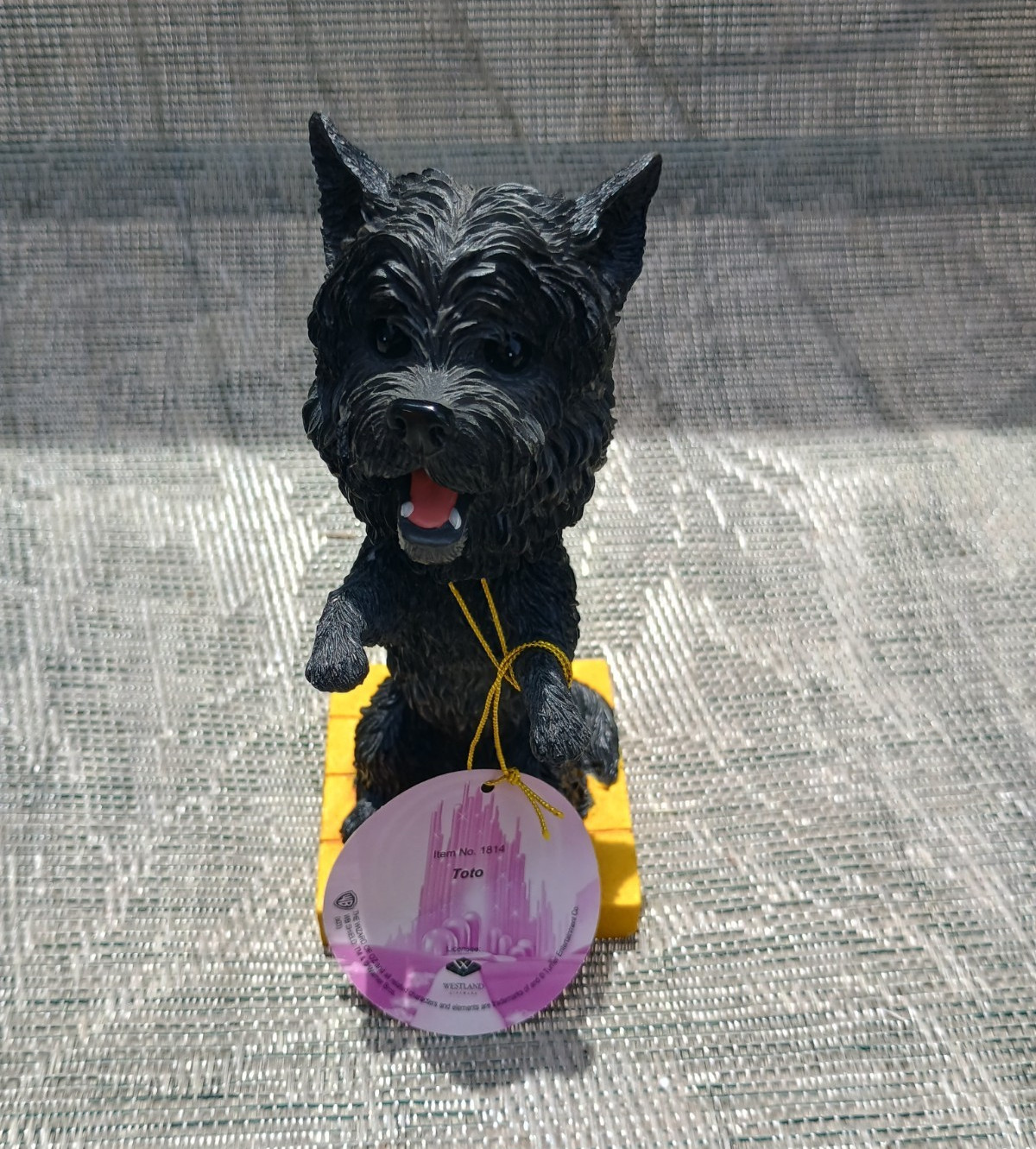 Westland Wizard of Oz Toto Dog Resin Figurine Black/Yellow Painted 2000-2009