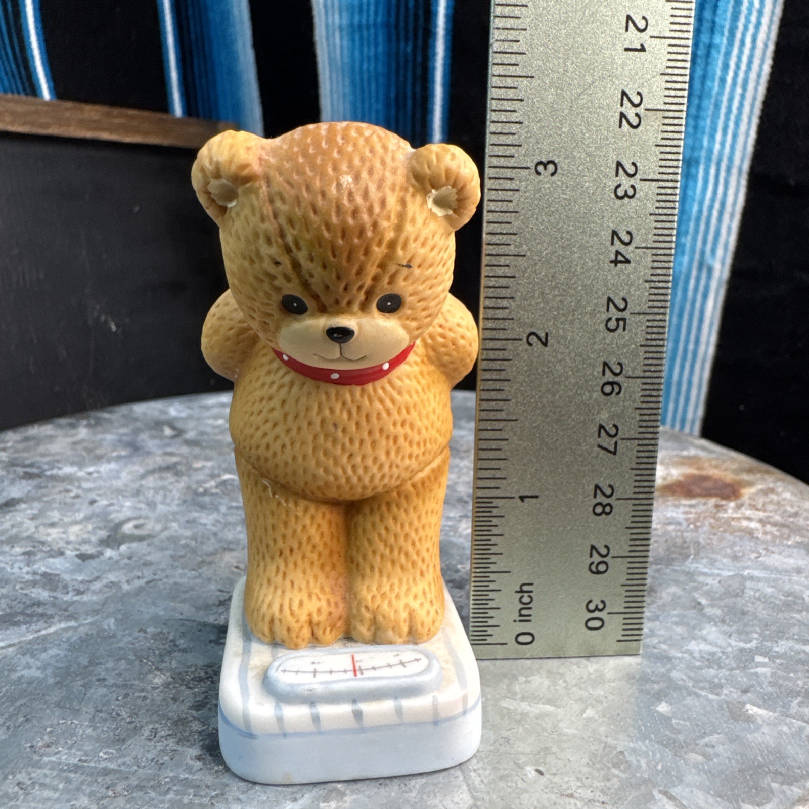 VTG Lucy & Me Weight Watcher Bear Counting The Pounds! Enesco Lucy Rigg 1984 EUC