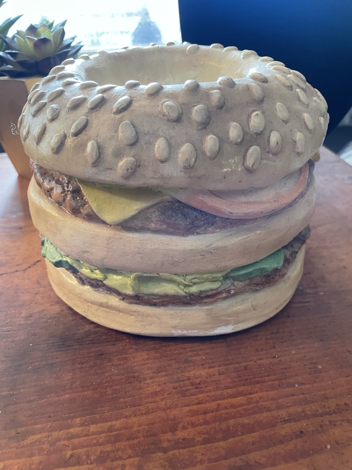 1977 Big Mac Hobbiest Plaster/Ceramic Plant/Pen Holder Decor